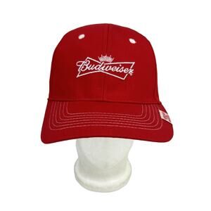 Budweiser Grab Some Buds Red Logo Adjustable Hook and Loop Trucker Hat Cap